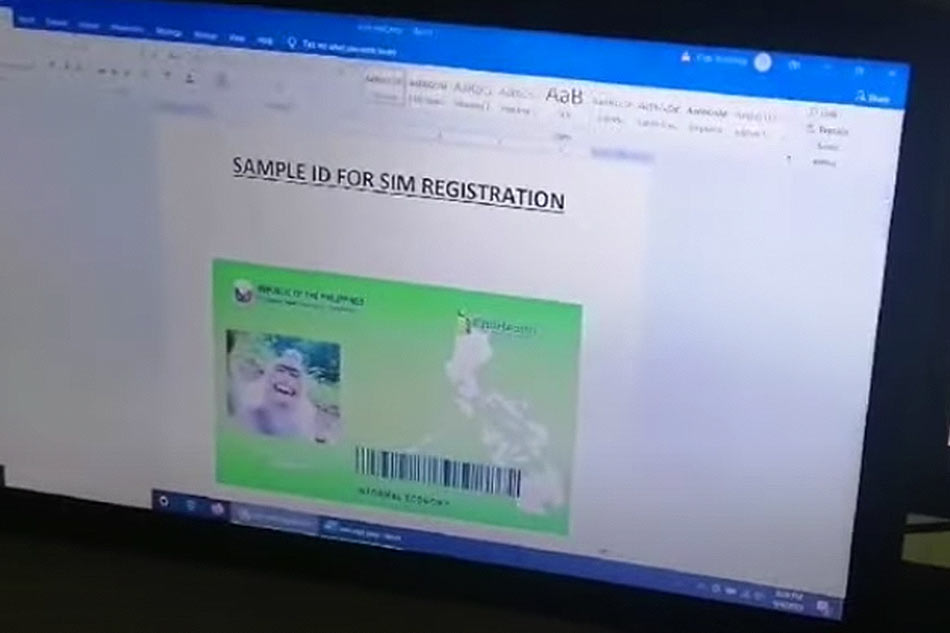 Screenshot from the Senate Committee