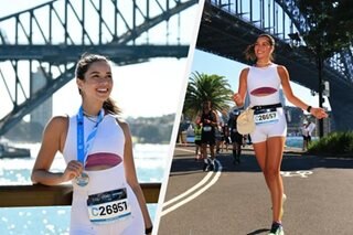 Beauty queen Kathleen Paton finishes Sydney Marathon