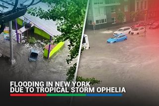 Flooding, heavy rains in New York due to Tropical Storm Ophelia