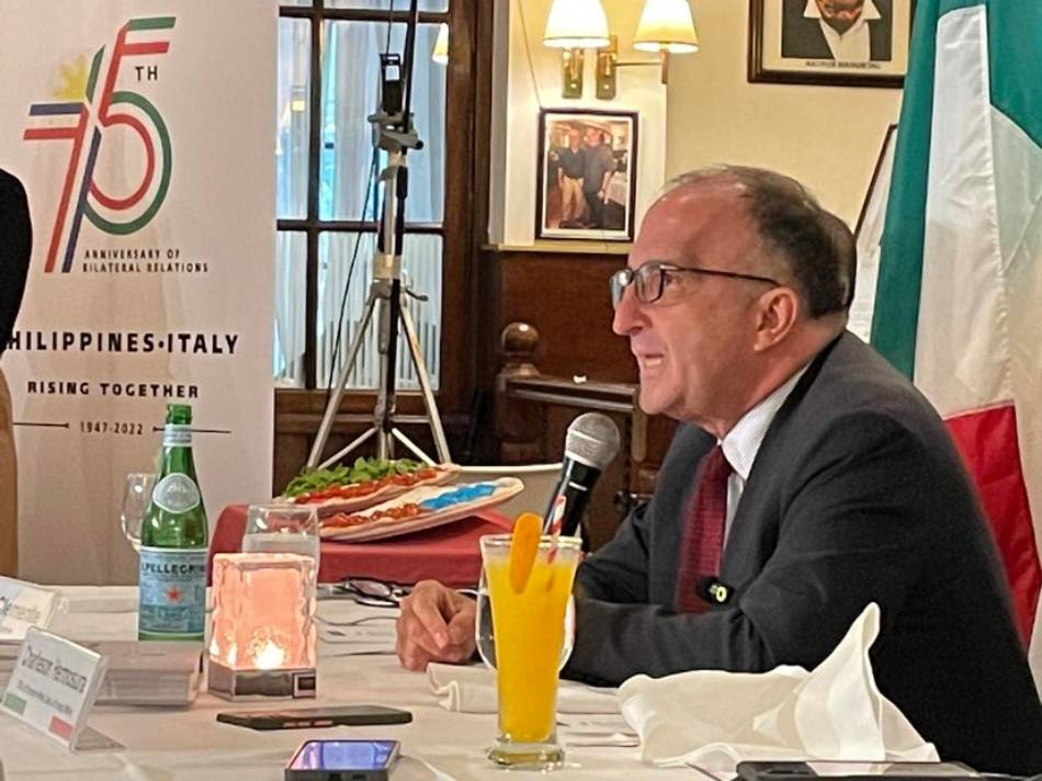 Italian Ambassador Marco Clemente. Willard Cheng, ABS-CBN News