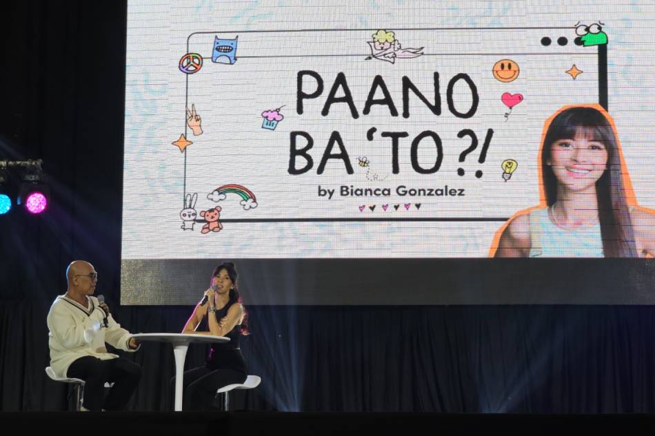 Boy Abunda (left) and Bianca Gonzalez during the 
