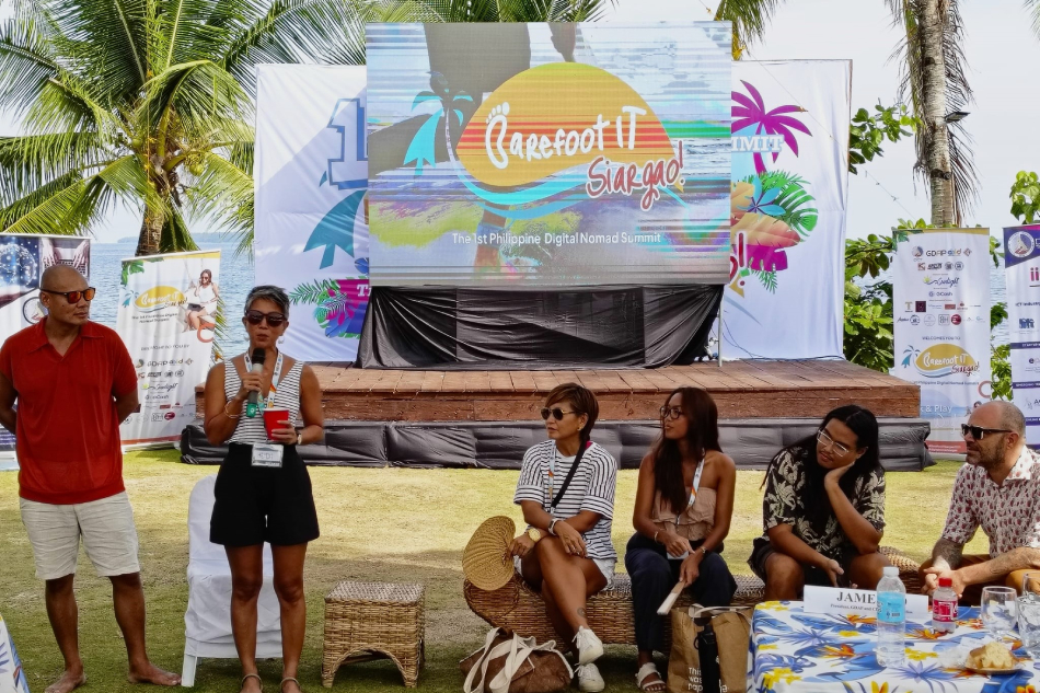 A Digital Nomad open-air session at Kawa Resort in General Luna, Siargao. Handout