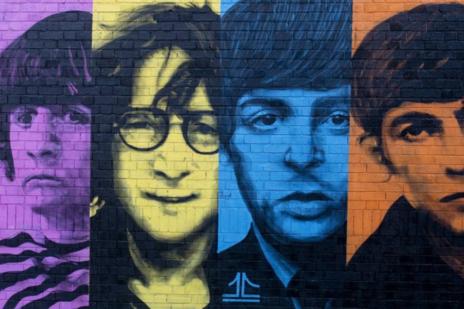 A mural of the Beatles is painted onto a wall in the Baltic Triangle area Liverpool, Britain in this file photo. Peter Powell, EPA-EFE