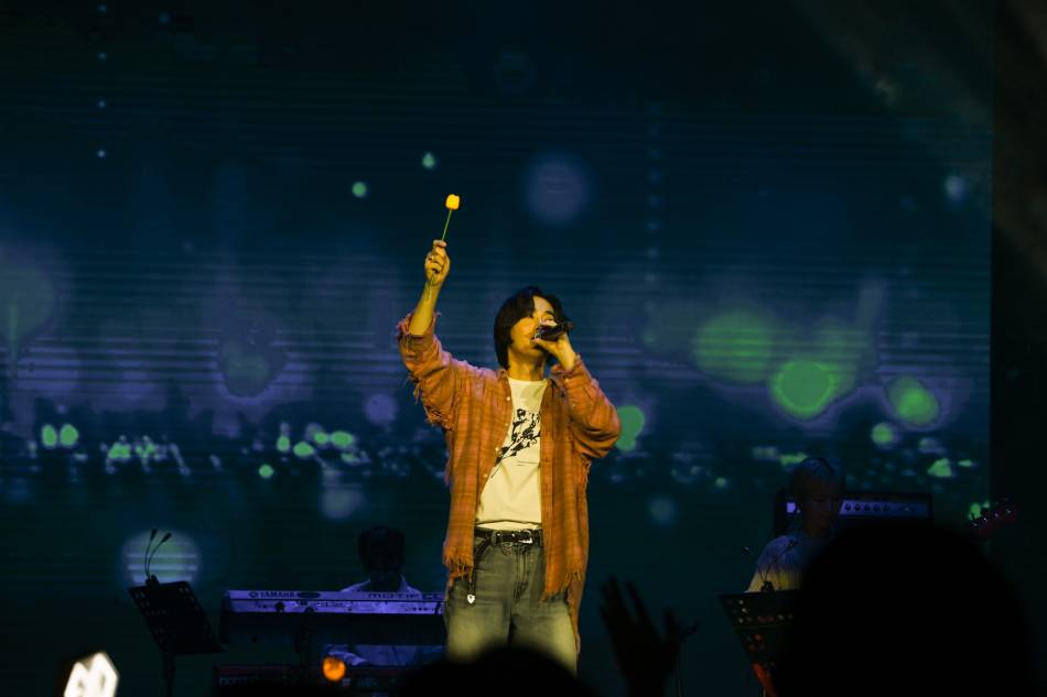 K-pop singer Suho performs at the ON Festival at the SM Mall of Asia Arena, November 3, 2023. Maria Tan, ABS-CBN News
