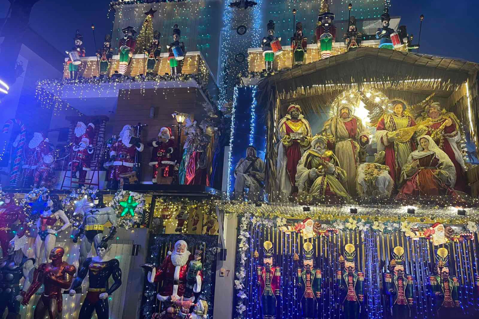 The Christmas decorations in a house in Marikina City. Jose Carretero, ABS-CBN News.