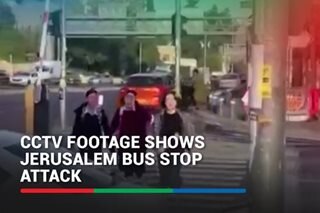 CCTV footage shows Jerusalem bus stop attack