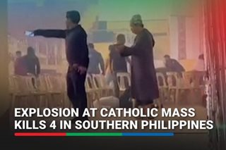Explosion at Catholic Mass kills 4 in southern Philippines