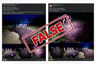 FACT CHECK: Hindi sa Carmen, Cagayan de Oro ang kumakalat na mga larawan ng bitak na lupa