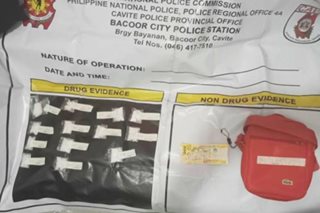 Cavite drug bust: 2 timbog, P510-K halaga ng 'shabu' nasamsam