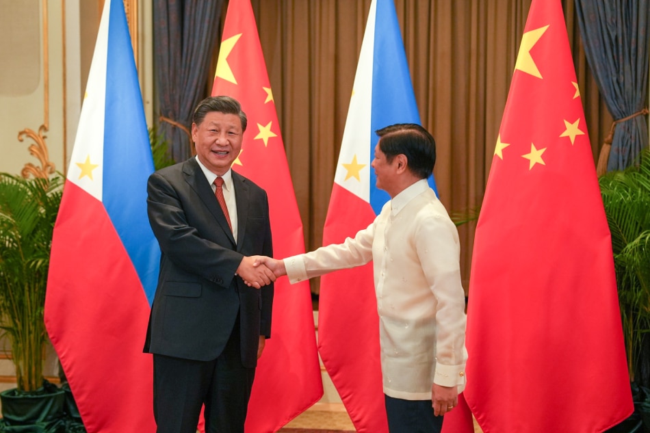 President Ferdinand Marcos Jr. meets with Chinese President Xi Jinping at the Great Hall of the People in Beijing on January 4,2023. Office of the Press Secretary handout