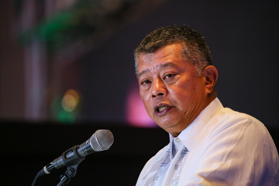 Department of Justice Secretary Jesus “Boying” Remulla delivers his speech during the National Bureau of Investigation’s 86th founding anniversary program held at the Diamond Hotel in Manila on Nov. 9, 2022. George Calvelo, ABS-CBN News/File
