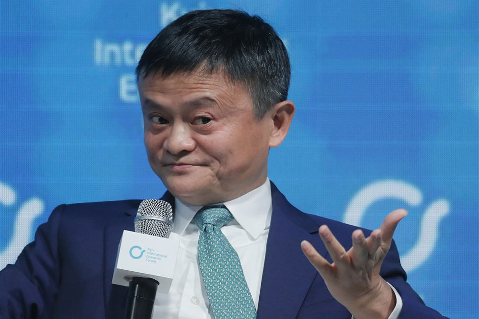 Jack Ma, co-founder and former executive chairman of Chinese e-commerce company Alibaba Group attends the Kyiv International Economic Forum in Kiev, Ukraine, on November 8, 2019. Sergey Dolzhenko, EPA-EFE/file
