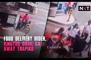 Food delivery rider, kinuyog dahil sa away trapiko