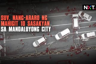SUV, nang-araro ng mga sasakyan sa Mandaluyong City