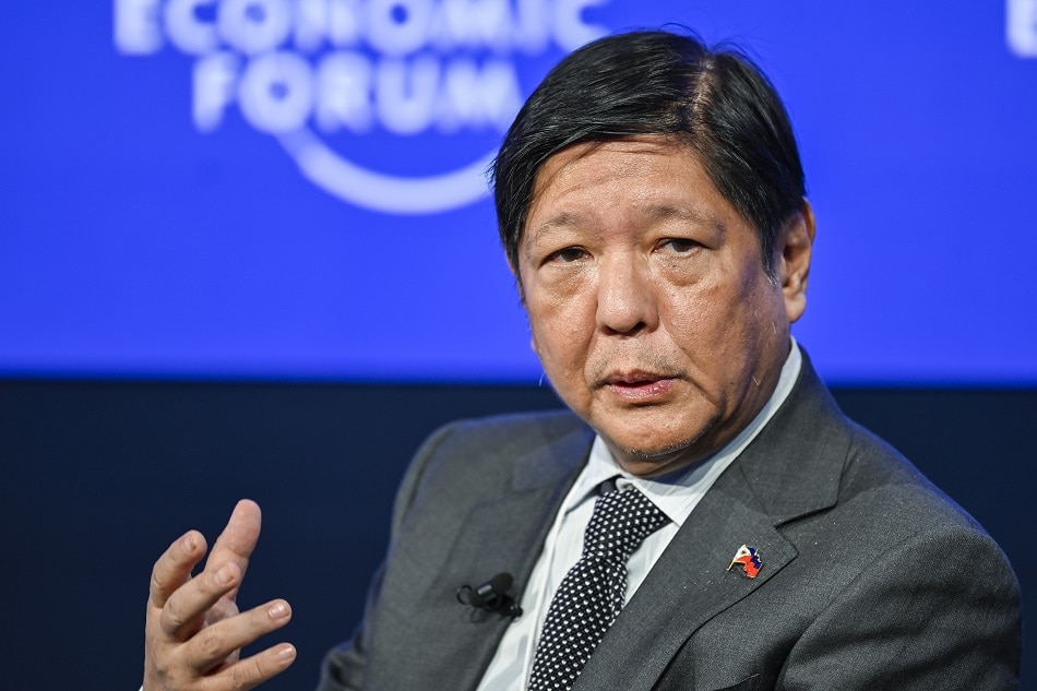 Ferdinand Marcos Jr, President of the Philippines, addresses a panel session during the 53rd annual meeting of the World Economic Forum (WEF) in Davos, Switzerland, 18 January 2023. EPA-EFE/GIAN EHRENZELLER