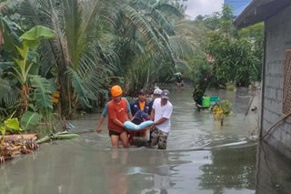 Rescue effort in flooded Naujan