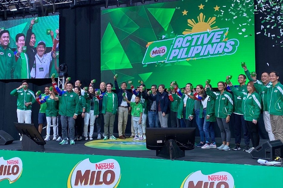 The launch of Milo Active Pilipinas at Philsports Arena on Saturday. Dennis Gasgonia, ABS-CBN News