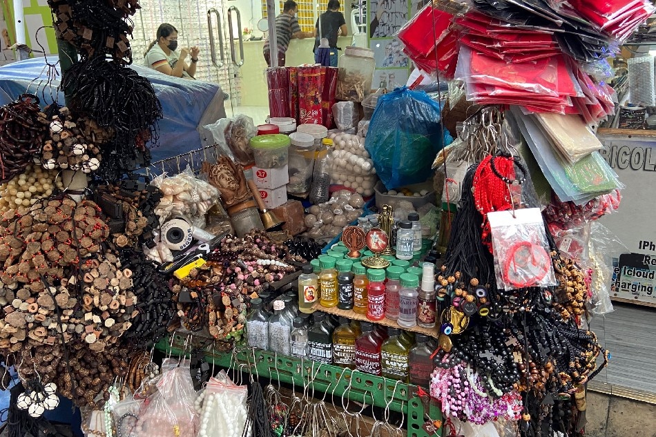 'Anting-anting' and other lucky pieces are being sold in Quiapo. ABS-CBN News