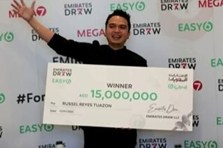 Jackpot! OFW sa Dubai wagi ng P223 milyon sa unang subok sa Emirates Draw