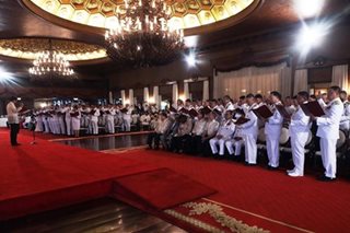 77 newly promoted senior AFP officials take oath before Marcos Jr.