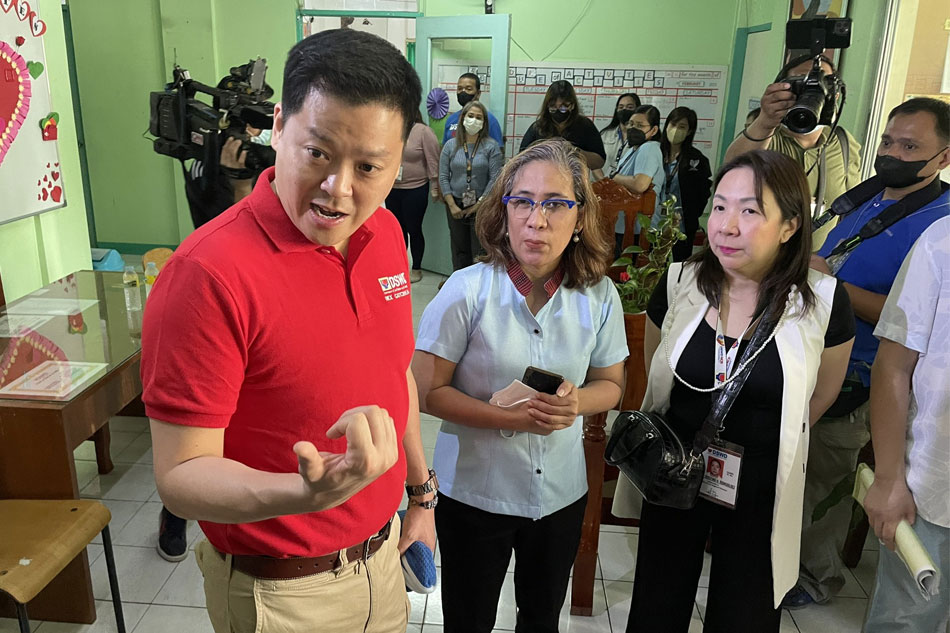 Newly appointed DSWD Secretary Rex Gatchalian visits the Reception and Study Center for Children in Bago Bantay, Quezon City on Feb. 7, 2023. The center houses 29 children who are mostly orphans, abandoned, or victims of abuse. Jervis Manahan, ABS-CBN News