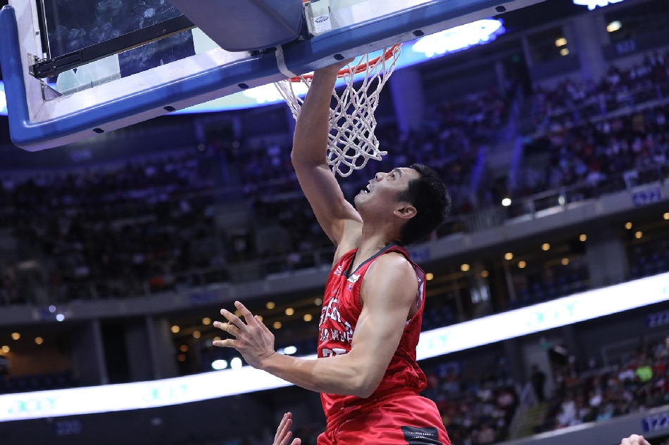 Barangay Ginebra center Japeth Aguilar has emerged as the top vote-getter for the PBA All-Star Game. PBA Images