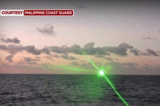 Barko ng PH Coast Guard tinutukan ng laser ng China Coast Guard sa Ayungin Shoal