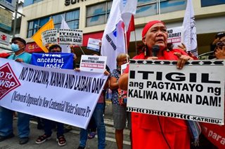 indigenous peoples groups protest Kaliwa dam project