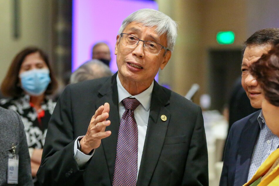 Banko Sentral ng Pilipinas (BSP) Governor Felipe Medalla during the Management Association of the Philippines Economic Briefing and Membership Meeting at the Bonifacio Hall of Shangri-La at The Fort, Taguig City on August 19, 2022. Jonathan Cellona, ABS-CBN News/File