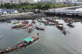 Fisherfolk protest Manila Bay reclamation