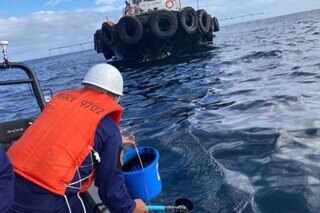 PCG races to contain oil spill from sunken tanker