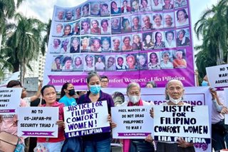Filipino ‘comfort women’ ring for peace and justice