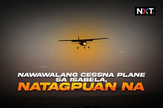 Nawawalang Cessna plane sa Isabela, natagpuan na 