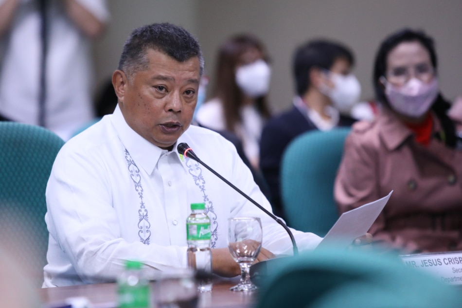 Sec. Jesus Crispin Remulla of the Department of Justice (DOJ) breezes through the confirmation process of the Committee on Justice and Judicial Bar Council of the Commission on Appointments on September 14, 2022. Senate PRIB handout/File.