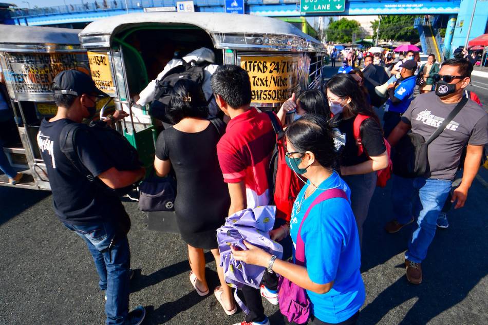 Jeepneys ply their route along Commonwealth Avenue in Quezon City on March 7, 2023, amid transport group PISTON's announcement of the week-long strike to continue. Mark Demayo, ABS-CBN News/File