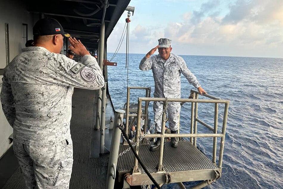 PH Navy chief visits troops in West Philippine Sea 12