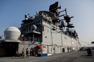 USS America (LH-6) in Manila for port visit