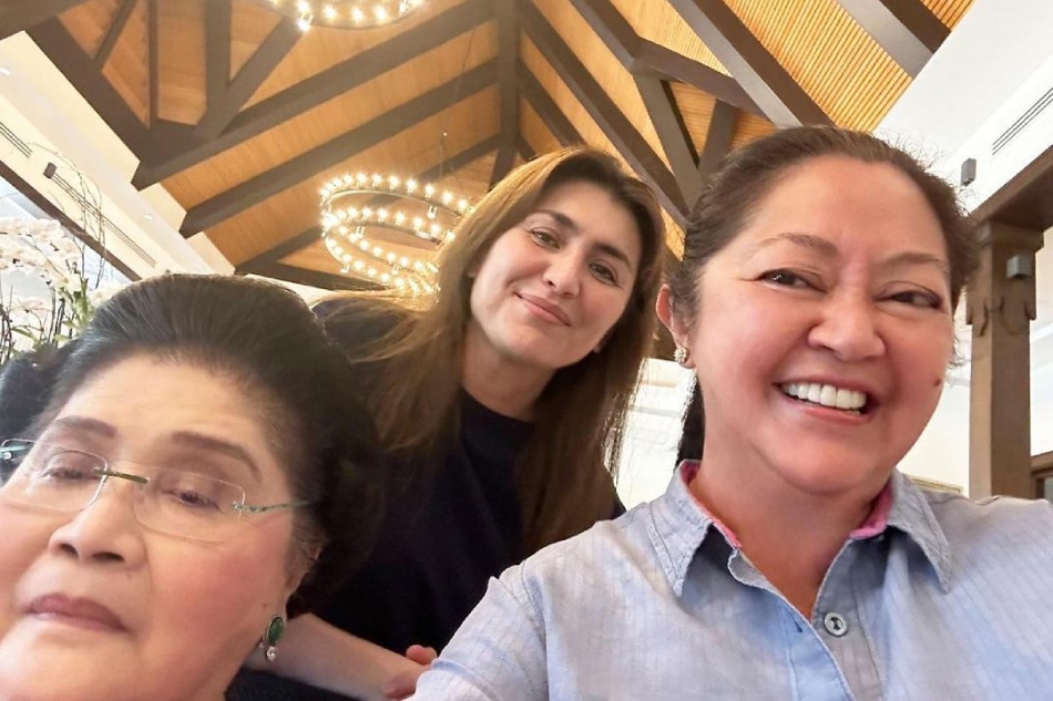 First Lady Liza Marcos poses with her mother-in-law Imelda Marcos and Rep. Yedda Romualdez. Phot courtesy of Liza Marcos via Instagram [@lizamarcos].