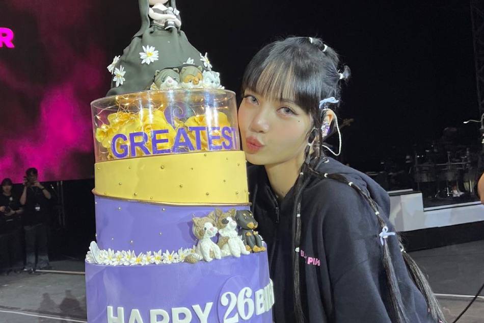 Thai singer-rapper Lisa of Blackpink celebrates her birthday during the Philippine leg of the K-pop girl group's 'Born Pink' world tour. Photo: Instagram/@lalalalisa_m