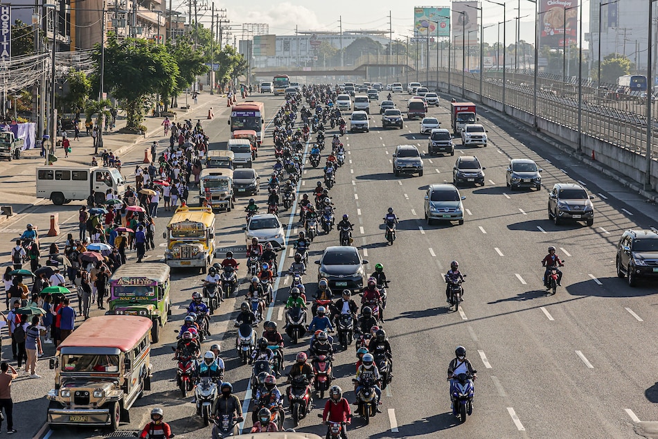 1,700 nasita sa unang araw ng Commonwealth exclusive motorcycle lane 