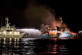 Fire hits marine vessel off Basilan