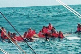 22 turista nasagip sa lumubog na bangka sa Lamon Bay