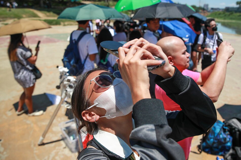 Filipinos witness partial solar eclipse | ABS-CBN News