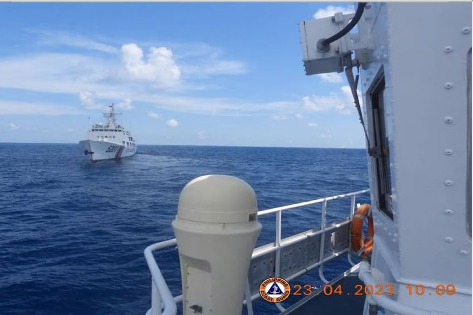  The Philippine Coast Guard accused Chinese ships of 'dangerous maneuvering and shadowing' near Ayungin Shoal. PCG