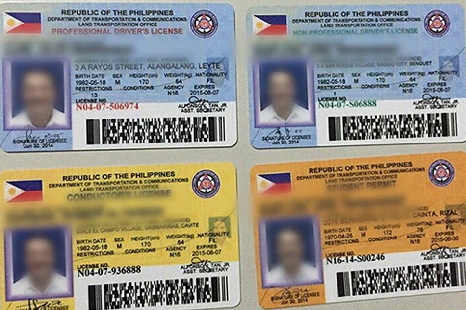 Mambabatas Iminungkahi Ang Digital Driver s License ABS CBN News