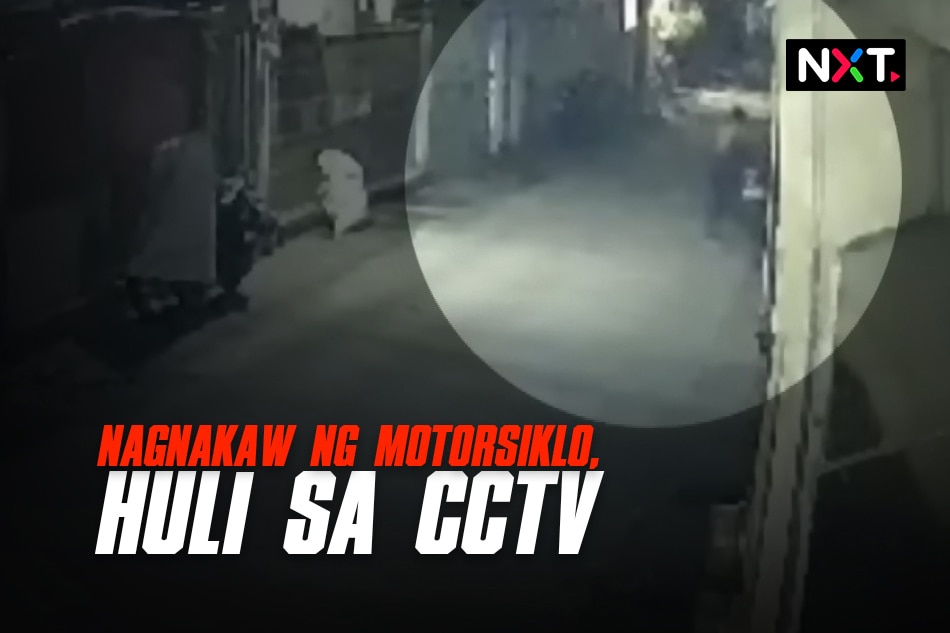 Nagnakaw ng motorsiklo, huli sa CCTV