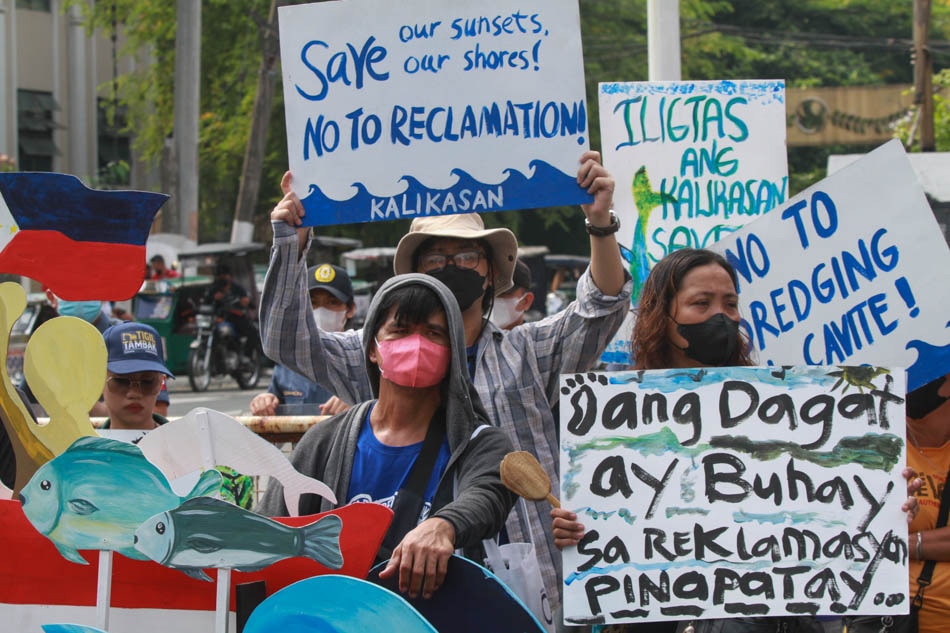Gov't urged to stop reclamation projects in Manila Bay