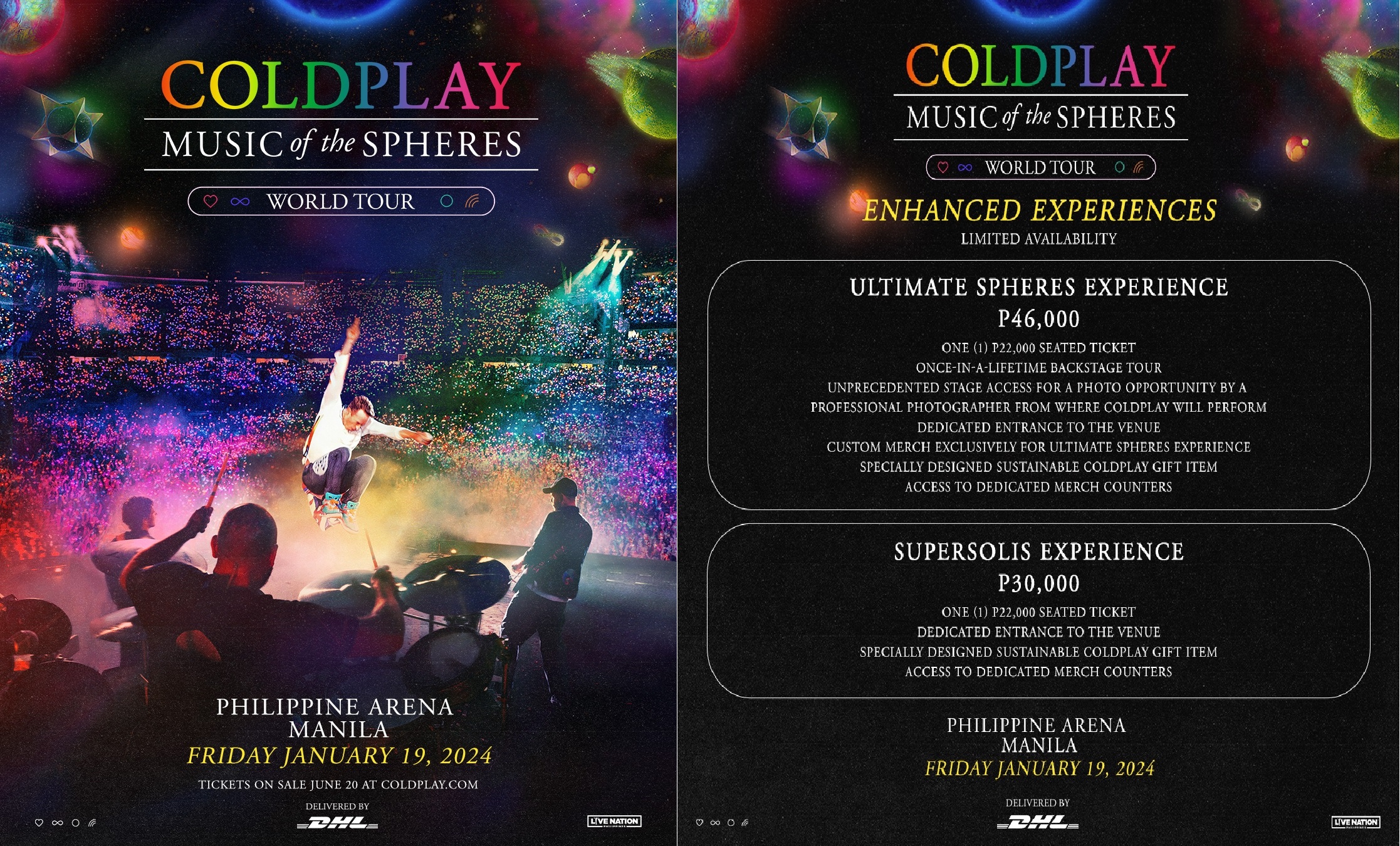 coldplay tour full schedule