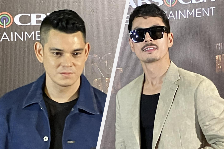  Richard Gutierrez and Jake Cuenca arrive at the press conference for 