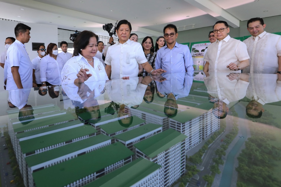 President Ferdinand R. Marcos Jr. inspects a housing project under the Pambansang Pabahay sa Pilipino program in San Fernando, Pampanga on July 3, 2023. The housing development is composed of 30 12-story buildings with a mix of 25 sq.m. and 28 sq.m. units. Joey O. Razon, PNA